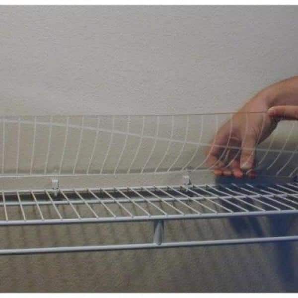  Wire Shelf Liners Set of 4 (36 x 14 inches) Plastic Waterproof  Acrylic Storage Mat Organization Cover for Metal Shelves