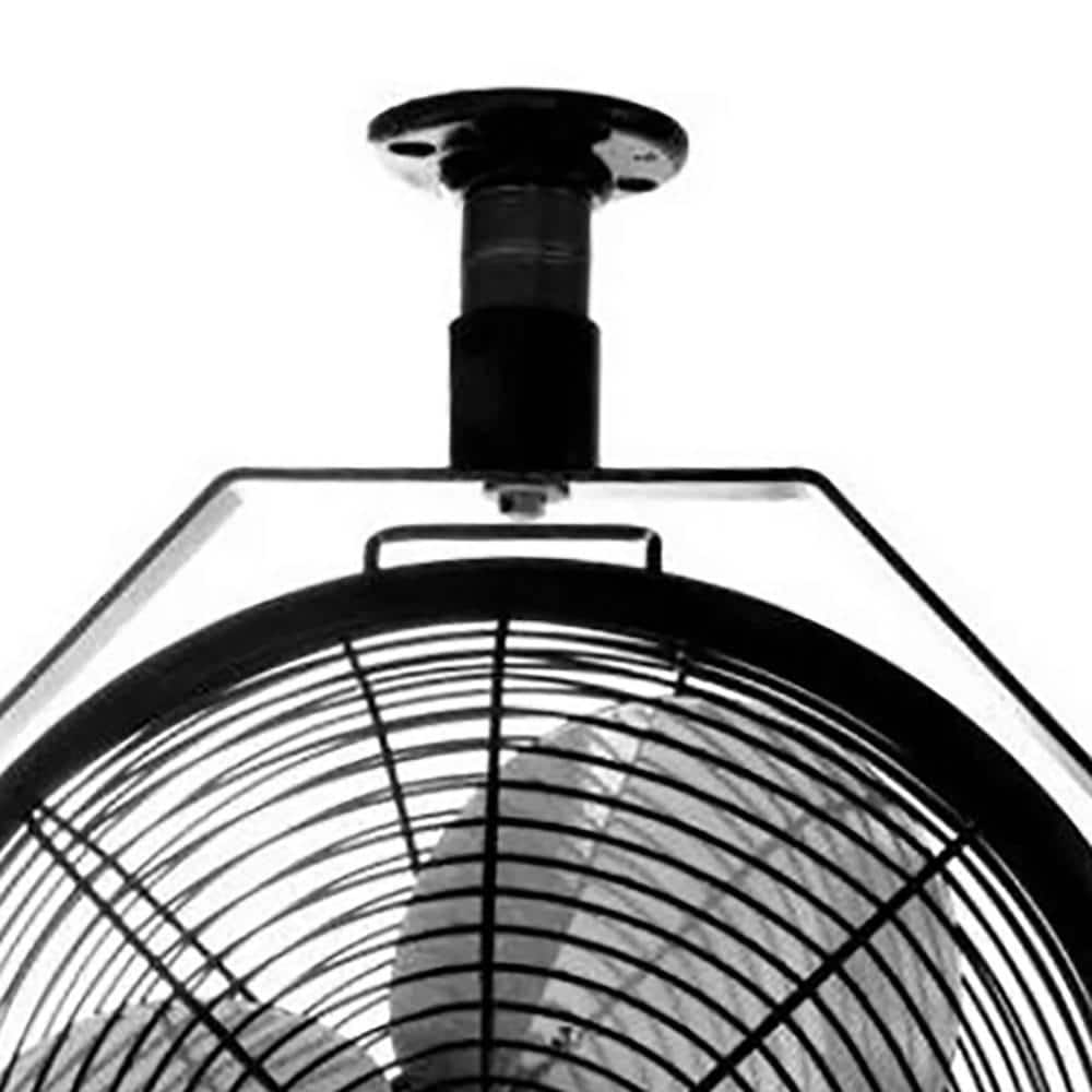 Air King 18-Inch Black Industrial Ceiling Mount Fan