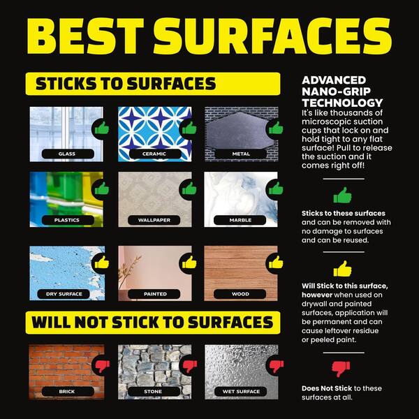 Alientape Pre-Cut 96-Piece Double Sided Tape Set – Removable, Reusable, Waterproof, Strong Adhesive Strips For Mounting Photos, Carpets, Posters – As Seen On TV