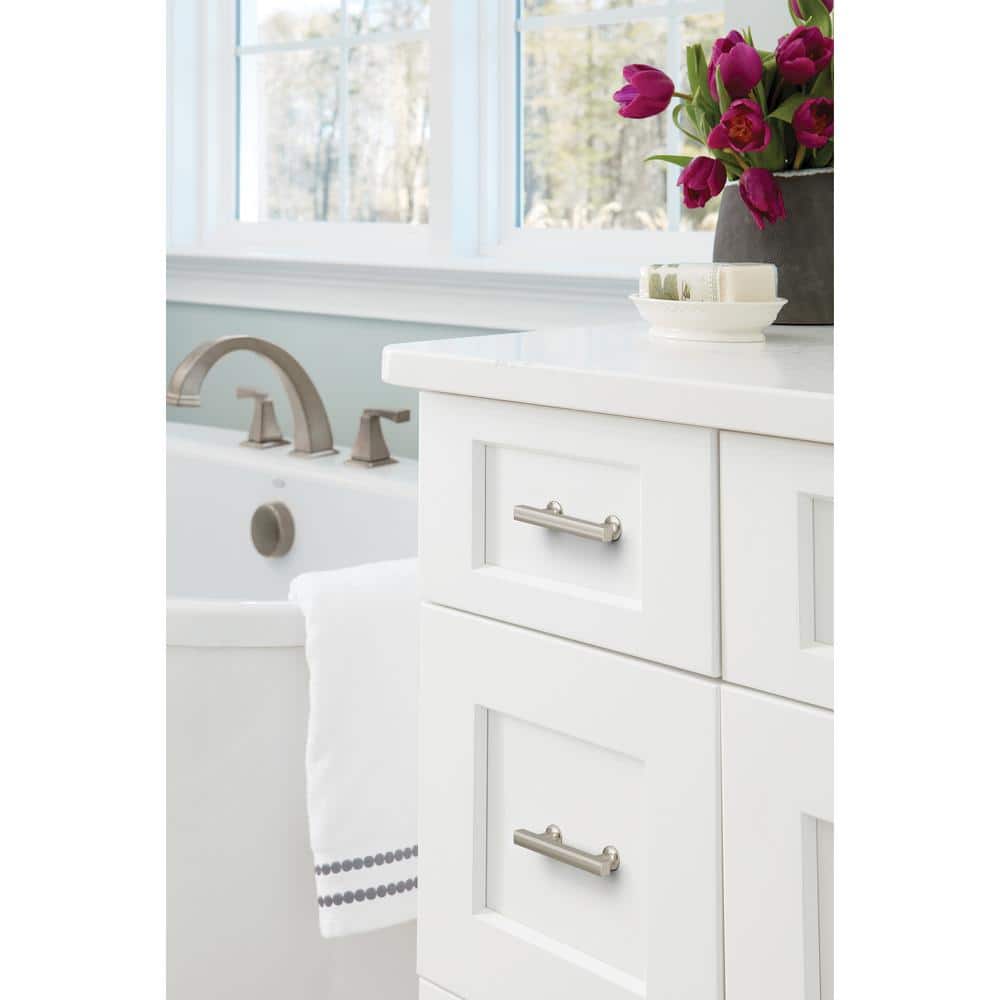 Satin Nickel 3-Inch Modern Cabinet Drawer Pull