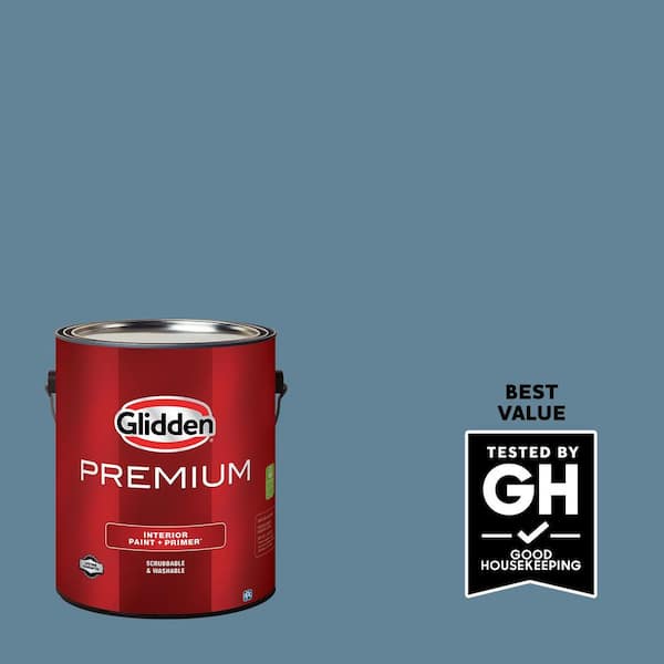 Glidden Premium 1 gal. PPG1152-5 Granite Falls Flat Interior Latex Paint