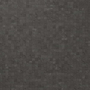 Monolith Charcoal Black 11.81 in. x 11.81 in. Matte Porcelain Mosaic Floor and Wall Tile (0.96 Sq. Ft./Each)