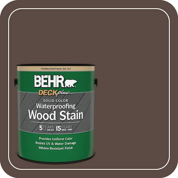 1 gal. #SC-105 Padre Brown Solid Color Waterproofing Exterior Wood Stain