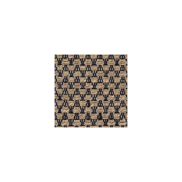 Natural Fiber 8 ft. x 10 ft. Natural/Black Woven Glam Area Rug