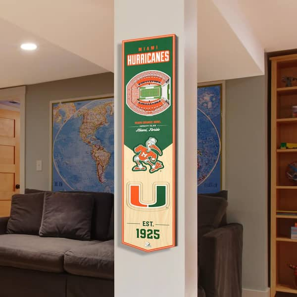 8 x 32 NFL Miami Dolphins 3D Stadium Banner