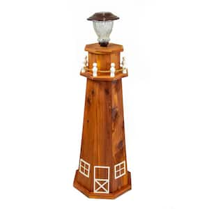 Amish Collection Small Eastern Cedar Traditional Lighthouse