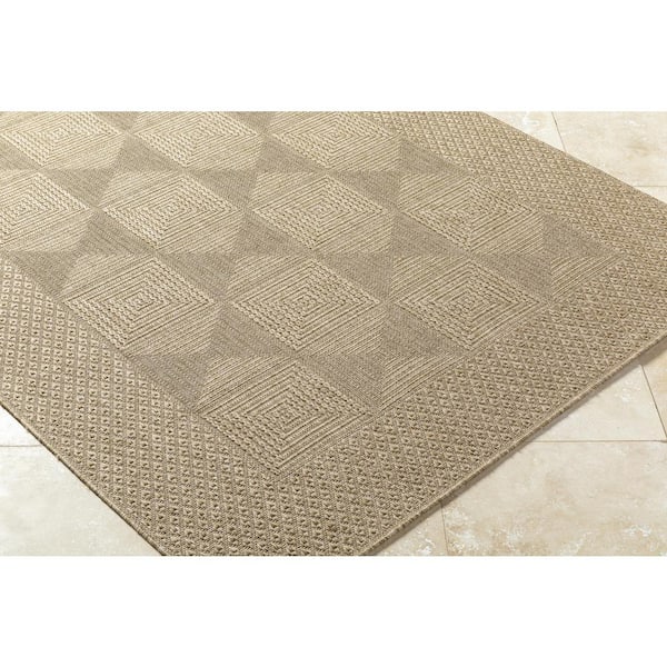 Sandra SDR-2306 6'7" x 9' Machine Woven Area Rug