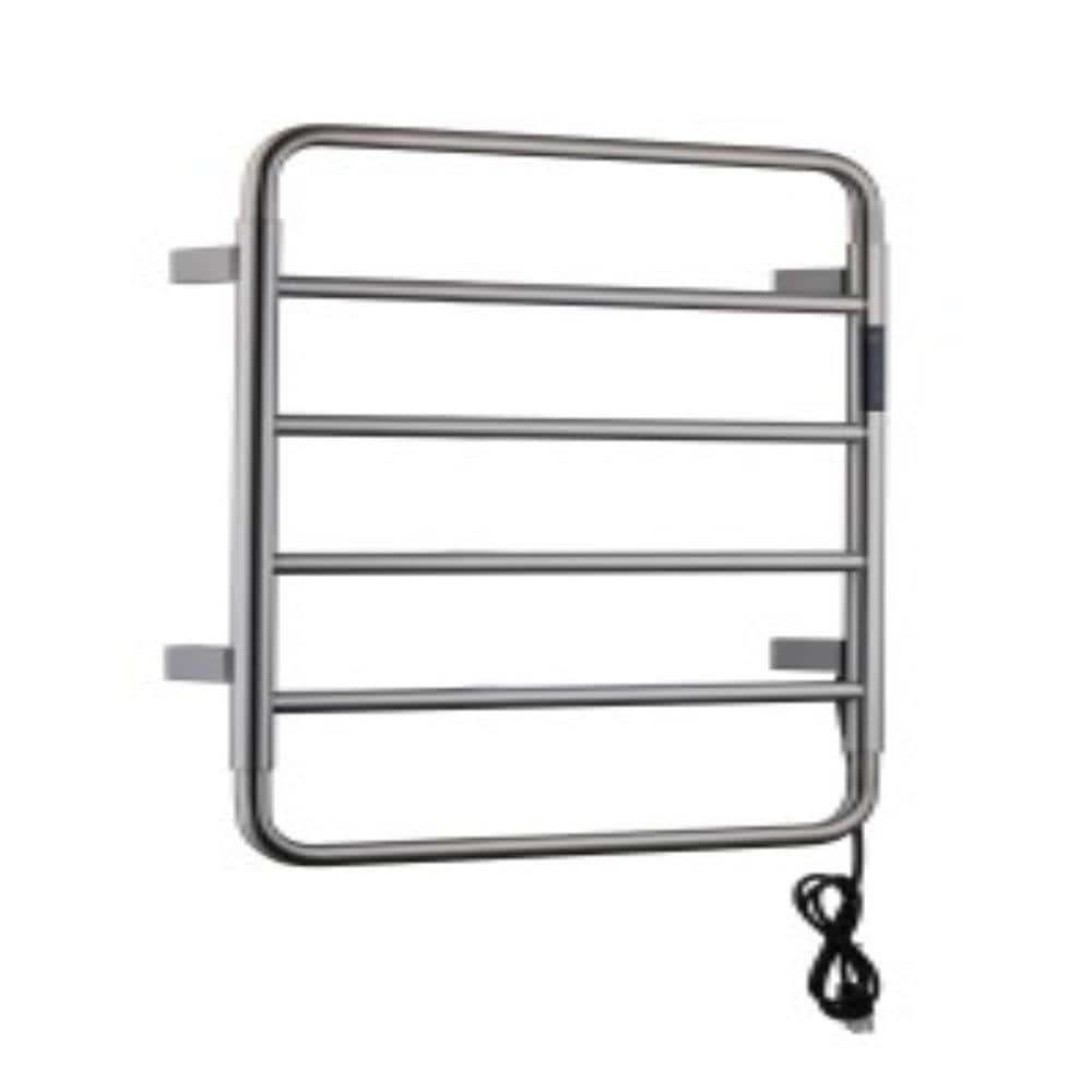 Electric Towel Warmer 4-Bar Wall Mount Heated Hardwired Brushed Nickel 304 Stainless Steel price history on PriceWatchPro