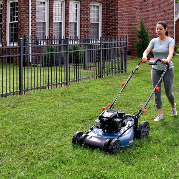 22 in. 163cc 4-Cycle Briggs & Stratton Engine Gas Self-Propelled Lawn Mower with 3-in-1 Mulching Bagging Side Discharge