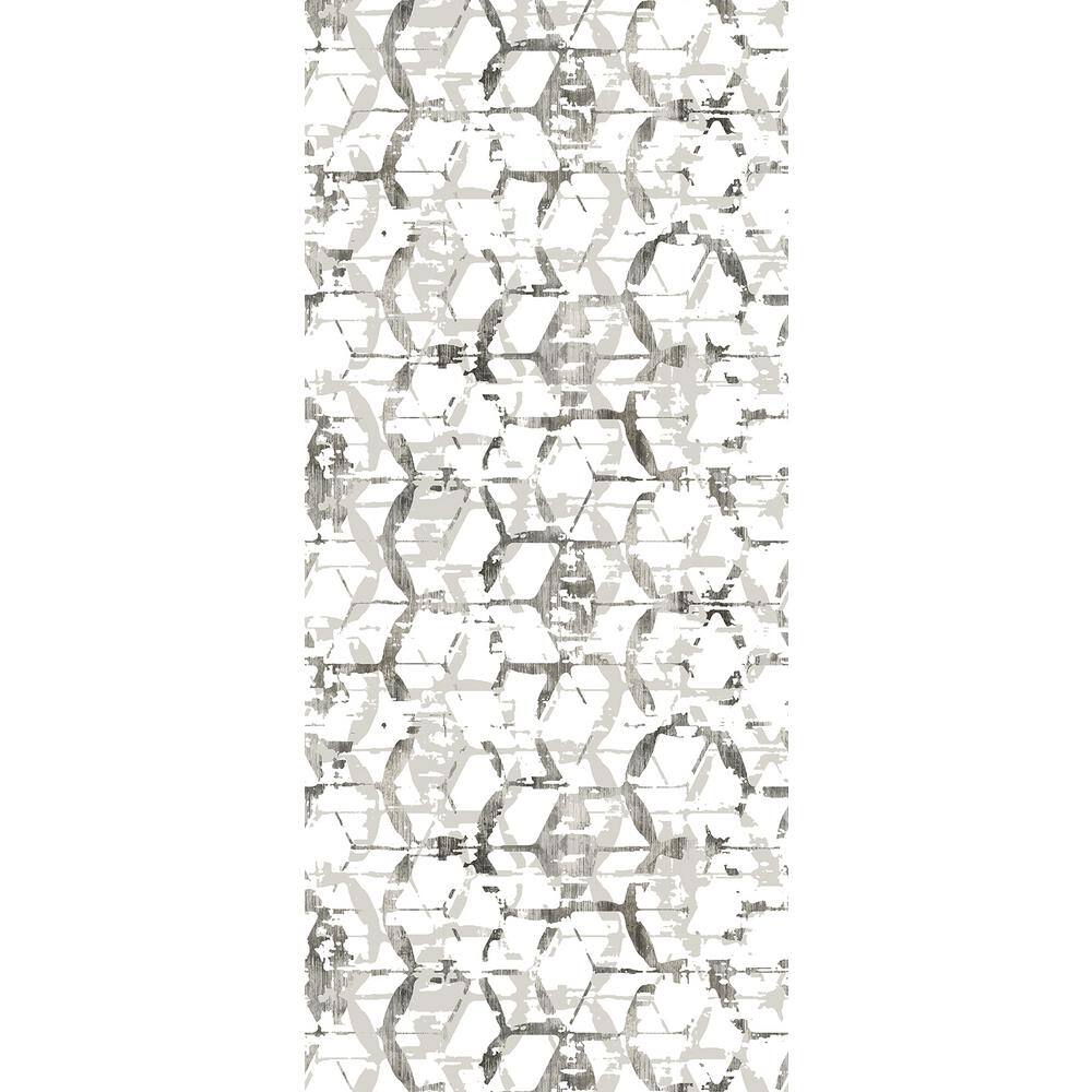 Grey Geometric Non-Pasted Washable Wall Mural