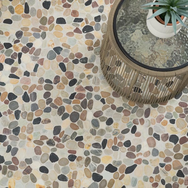 Satori 10-Pack Multicolor 12-in x 12-in Natural Natural Stone Slate Floor Tile