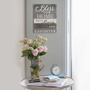 "Bless our home with love and laughter" Wall Art