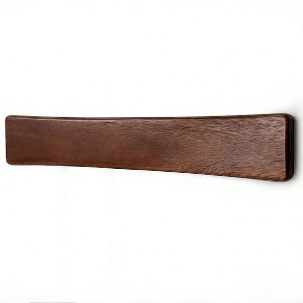 8-Knife 16 in. Acacia Wood Magnetic Knife Strip with Strong Magnets and Arc Design