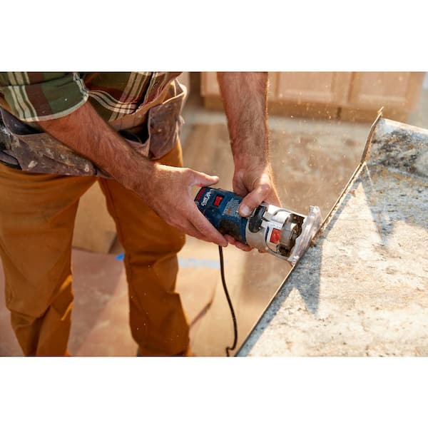 Bosch - 5.6 Amp 1.0 HP 120-Volt Variable-Speed Fixed Base Corded Palm Router