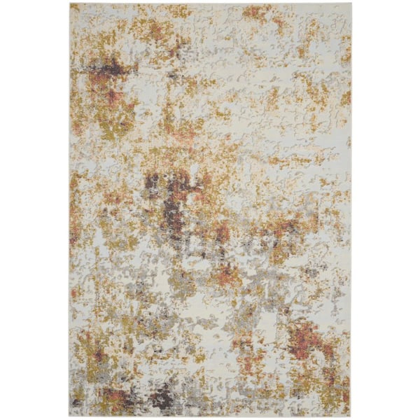 Nourison Trance Multicolor 8 ft. x 10 ft. Contemporary Area Rug
