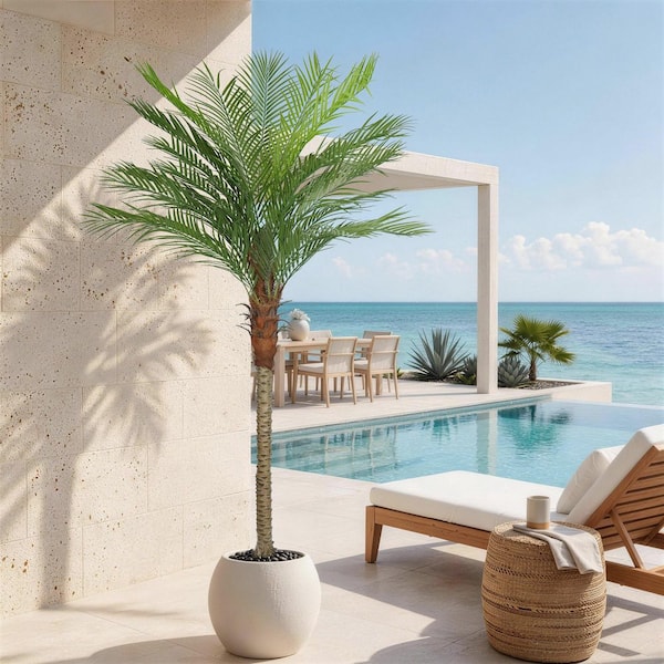 Vitalismo 8 ft. Green Plant 96 in. Artificial Phoenix Palm Tree