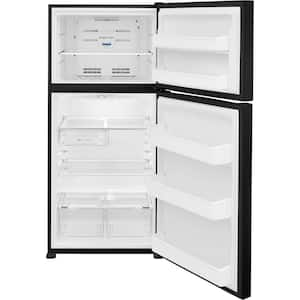 30 in. 18.3 cu. ft. Top Freezer Refrigerator in Black, Garage Ready