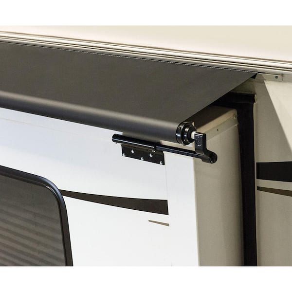 Lippert Components Solera Black Awning Slider with Black Weatherguard - 96 in.