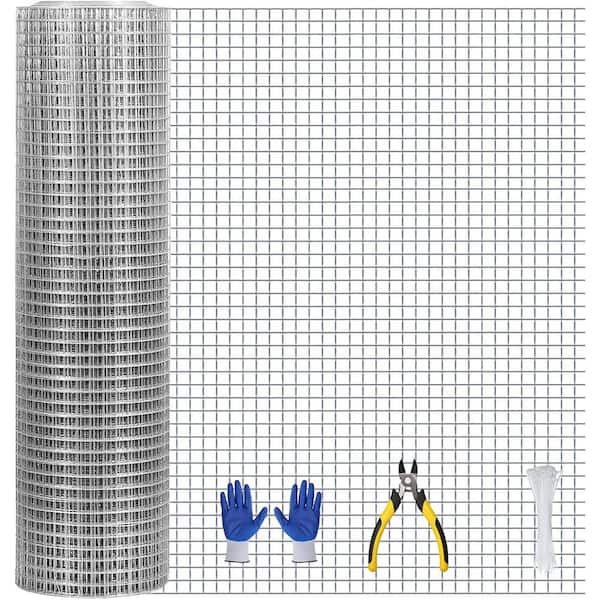 Unbranded 1/2 inch 16inx30ft 19GA Hot-dip Galvanized Wire Mesh Hardware Cloth for Poultry Farming Garden Fence Tree Protection