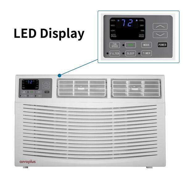 Tatahance 8,000 BTU 115-Volt Window Air Conditioner with Remote and ENERGY STAR in White