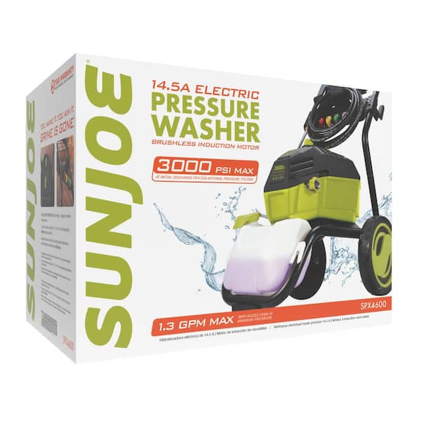 Sun Joe 3000-PSI 1.3-gallon GPM Cold Water Electric Pressure Washer SPX4601