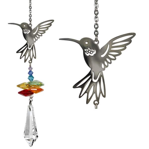 WOODSTOCK CHIMES Woodstock Rainbow Makers Collection, Crystal Fantasy, 4.5 in. Hummingbird Crystal Suncatcher