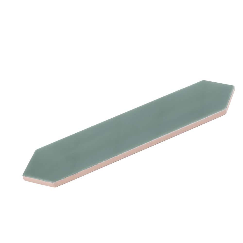 Pine Green Matte Ceramic Picket Tile for Kitchen and Bathroom
