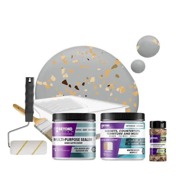 Soft Gray Countertop Kit with Autumn Flecks