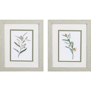 11 X 9 in. Olive Branches Wall Art (Set of 2)