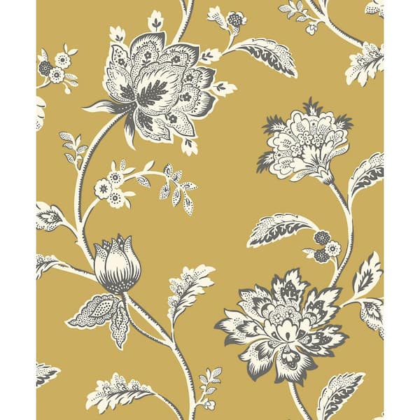 Fine Decor Juliette Yellow Jacobean Non-Pasted Wallpaper Sample