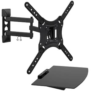 TV Wall Mount and AV Shelf Combo for 23 in. to 55 in. Screens
