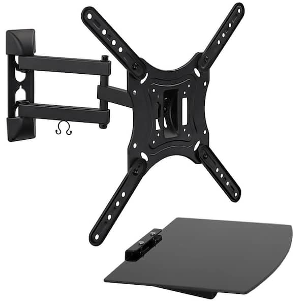 TV Wall Mount and AV Shelf Combo for 23 in. to 55 in. Screens