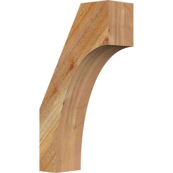 Ekena Millwork 4"W x 10"D x 18"H Westlake Rough Sawn Knee Brace, Western Red Cedar