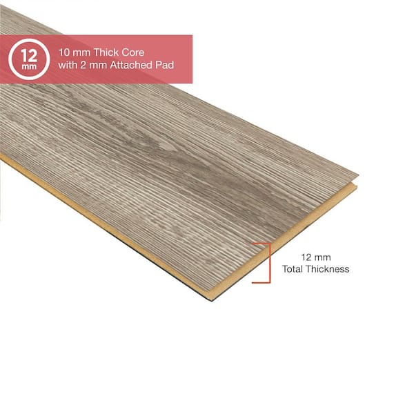 Pergo Outlast+ Waterproof Grey Optimus Pine 10 mm T x 7.48 in. W x 47.24 in. L Laminate Flooring (19.63 sq. ft. / case) Pergo Outlast+ Waterproof Grey Optimus Pine 10 mm T x 7.48 in. W x 47.24 in. L Laminate Flooring (19.63 sq. ft. / case)