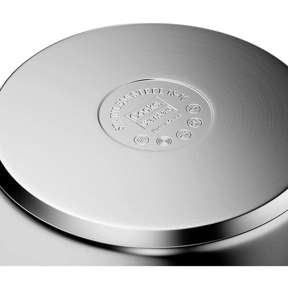 Extra Large Silver Stainless Steel Stockpot with Lid