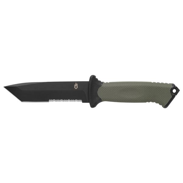 Gerber 4.8 in. Prodigy, Tanto, Serrated Edge, Camo Nylon Sheath