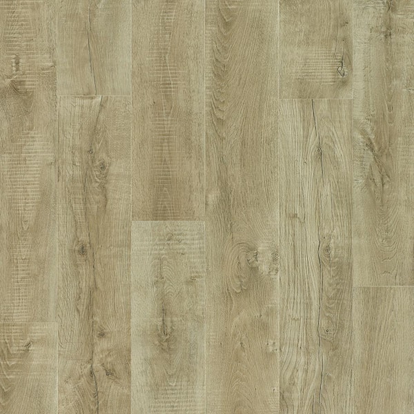 Pergo Outlast+ Sesame Walters Oak 12 mm T x 7.4 in. W Waterproof Laminate Wood Flooring (19.63 sqft/case)