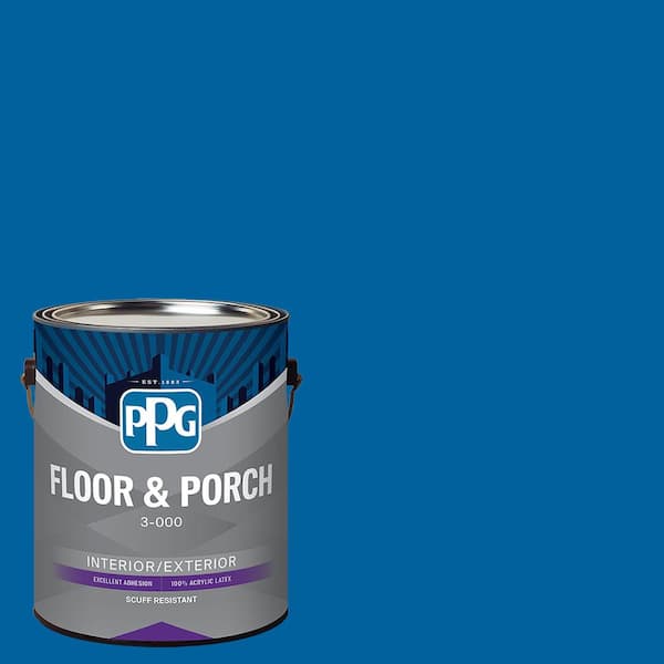 PPG 1 gal. PPG1239-7 Rave Regatta Satin Interior/Exterior Floor and Porch Paint