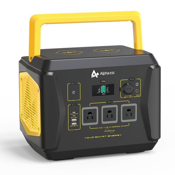 AlphaESS 1000Watt Continuous/2000Watt Peak Output Power Station Push