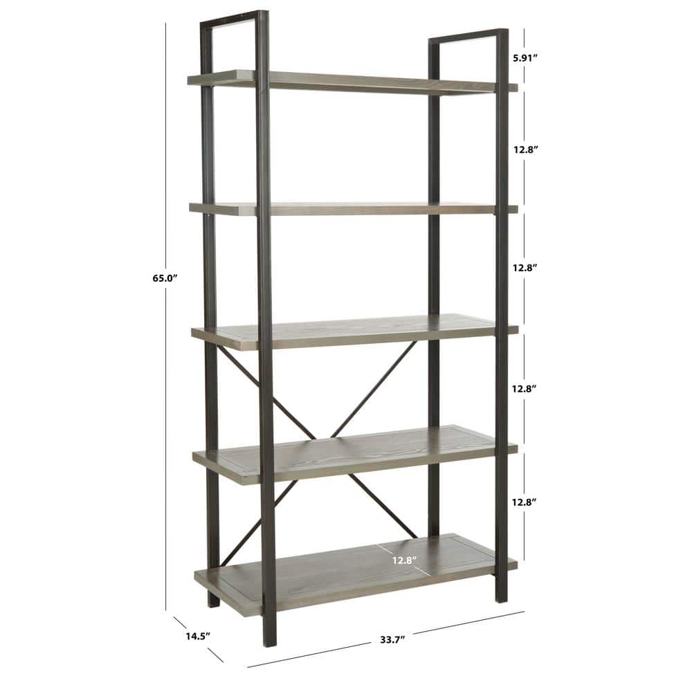 Chantel Ash Grey 5-Tier Industrial Etagere