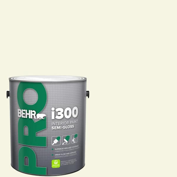 BEHR PRO 1 gal. #GR-W04 Precious Dewdrop Semi-Gloss Interior Paint