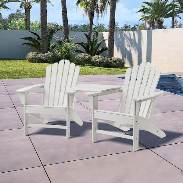 White plastic patio discount set