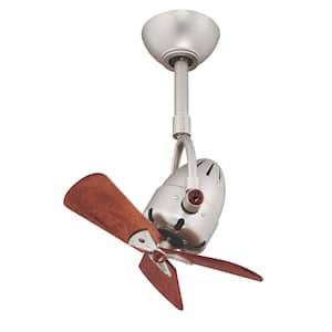 Diane 16 in. Indoor/Outdoor Brushed Nickel Ceiling Fan with Remote Control