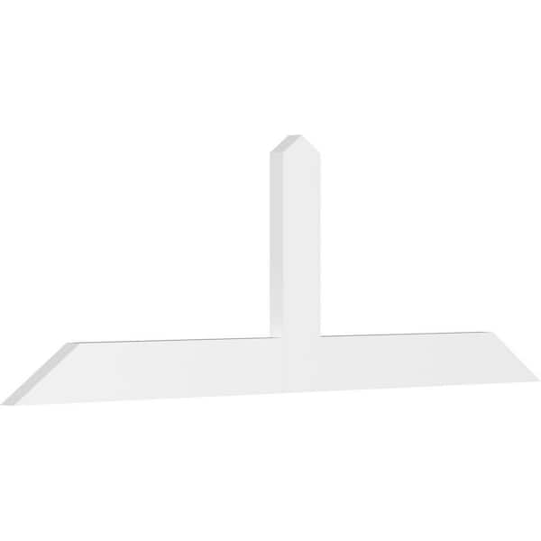 Ekena Millwork Portland 84 in. W x 28 in. H x 2 in. D Signature Polyurethane Bracket