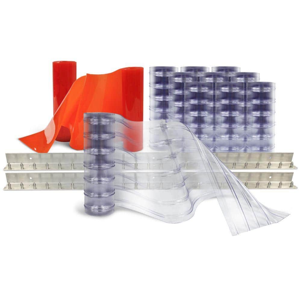 Scratch-Guard 8 ft. x 10 ft. PVC Strip Door Kit