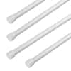 EMOH 1/3" Dia Adjustable 12" to 20" Spring Tension Rod in  White (Set of 2) HSPT03-12-1 - The Home Depot