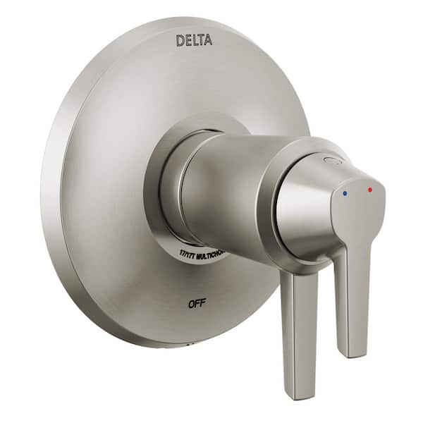 Delta Galeon 1-Handle Wall-Mount Valve Trim Kit in Lumicoat Stainless (Valve Not Included)