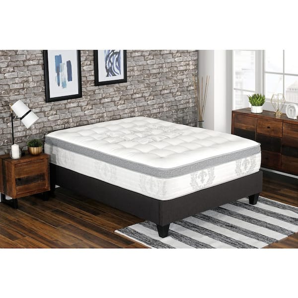 Primo International 40409 14 in. Kinley Polyfoam Pocket Coil Mattress - Queen