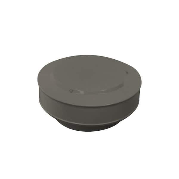 Active Ventilation 8 in. D Aluminum Vent Pipe Cap in Weatherwood