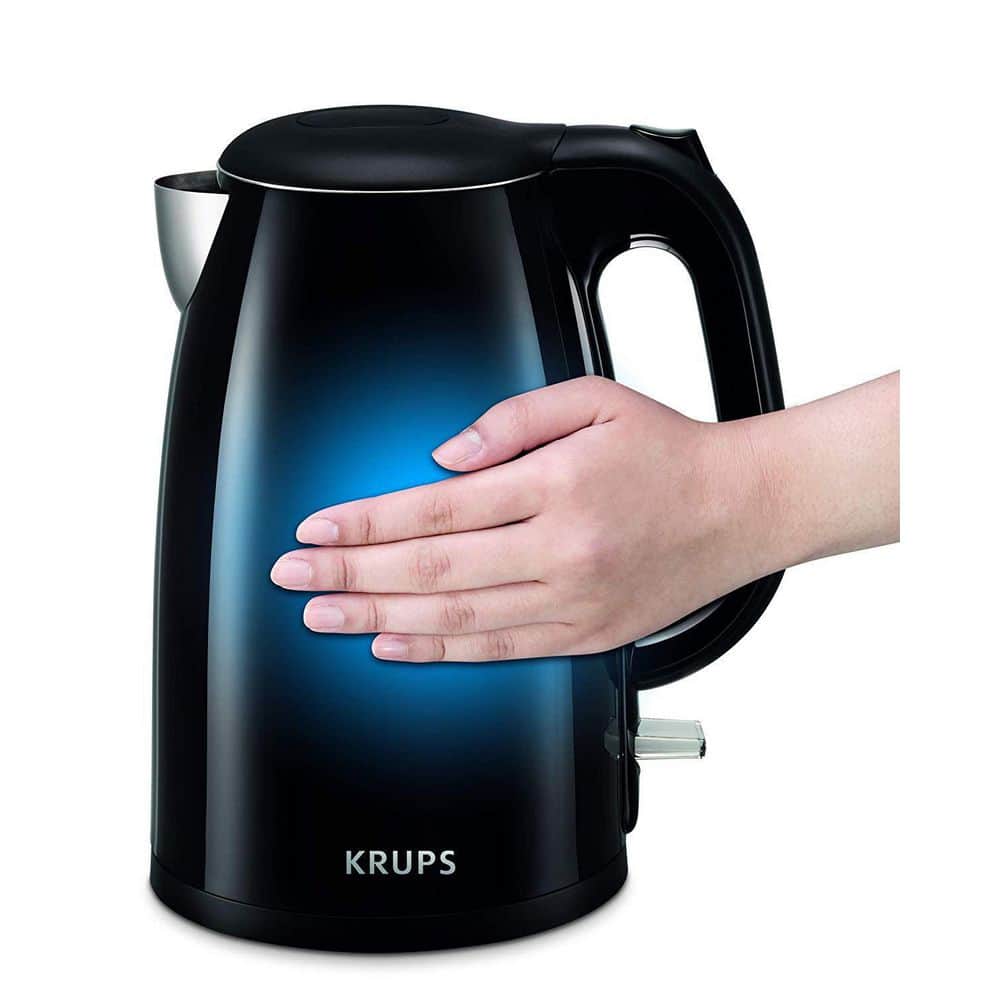 Krups 1.5L Black Cool Touch Stainless Steel Electric Kettle